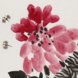 庾超然 四尺三開《大富貴》 黃鶴樓書畫院院長