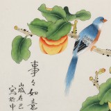 【已售】凌雪 四尺斗方《事事如意》 北京美協(xié)會員