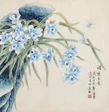 【已售】凌雪 四尺斗方《清香久遠(yuǎn)》 北京美協(xié)會(huì)員