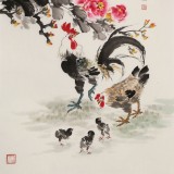 【已售】王寶欽四尺《富貴吉祥》當(dāng)代花鳥牡丹畫名家（詢價(jià)）