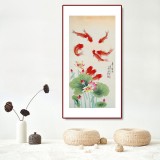 【已售】凌雪 四尺《年年有余》 北京美協(xié)會員