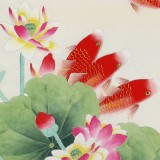 【已售】凌雪 四尺《年年有余》 北京美協(xié)會員