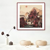 張勇 四尺斗方《暖日晴和》 吉林著名山水畫(huà)家