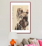 張勇 四尺三開《清泉石上流》 吉林著名山水畫家