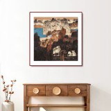 張勇 四尺斗方《湖山秋霽》 吉林著名山水畫家