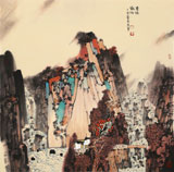 張勇 四尺斗方《素湍和吟》 吉林著名山水畫家