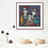 原中文聯(lián)編輯部主任 閻世宏 四尺斗方《圖騰》（詢價(jià)）