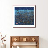 原中文聯(lián)編輯部主任 閻世宏 六尺斗方《漁港》（詢價）