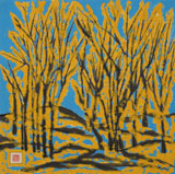 原中文聯(lián)編輯部主任 閻世宏 四尺斗方《金秋》（詢價）