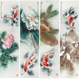 南海禪寺 妙林居士 四條屏《春夏秋冬》