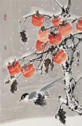 陳薪名《喜柿多》 中美協(xié)會(huì)員 第六屆全國(guó)花鳥(niǎo)畫(huà)展金獎(jiǎng)獲得者