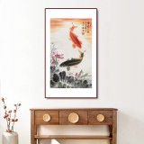 可定制 周升達(dá) 三尺《富貴久魚(yú)》 中國(guó)畫(huà)院國(guó)畫(huà)組長(zhǎng)（詢(xún)價(jià)）