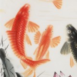 【已售】周升達(dá) 四尺斗方《富貴久魚》 中國畫院國畫組長（詢價(jià)）