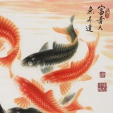 【已售】周升達(dá) 四尺斗方《富貴久魚》 中國畫院國畫組長（詢價(jià)）