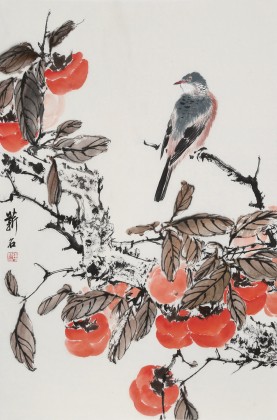 【已售】陳薪名《事事如意》 第六屆全國(guó)花鳥畫展金獎(jiǎng)獲得者