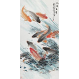 梁景欣 四尺《九順呈祥》 青大美院學(xué)院派畫(huà)家