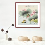 【已售】凌雪 四尺斗方《和和美美》 北京美協(xié)會(huì)員