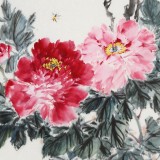 【已售】陳薪名《花開富貴》 第六屆全國花鳥畫展金獎獲得者