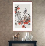 【已售】陳薪名《事事如意》 第六屆全國(guó)花鳥畫展金獎(jiǎng)獲得者