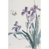 【已售】陳薪名《紫羅蘭》 第六屆全國花鳥畫展金獎獲得者