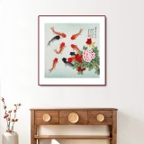 【已售】凌雪 四尺斗方《富貴有余》 北京美協(xié)會員