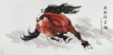 【已售】何一鳴 四尺《馬馳祥云起》 冰雪畫派畫家 師從于志學(xué)