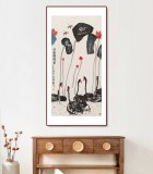 王永剛 四尺《荷塘鵝戲圖》 國家一級美術(shù)師（詢價）