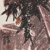 鄒友蒸 《雀趣》 已故山野派繪畫(huà)大家