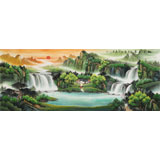 【已售】吳東 小六尺《旭日東升》 著名易經(jīng)風水畫家