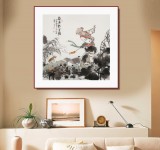 連紅武 四尺斗方《劉海戲金蟾》 徐悲鴻畫院華北分院副院長(zhǎng)