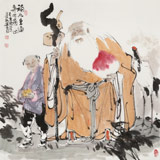 連紅武 四尺斗方《福如東海》 徐悲鴻畫院華北分院副院長(zhǎng)