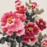 王寶欽 三尺《富貴滿堂》當代花鳥牡丹畫名家（詢價）