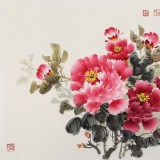 王寶欽 三尺《富貴滿堂》當代花鳥牡丹畫名家（詢價）