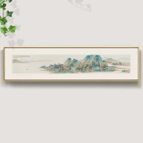 【已售】葛化帥 工筆青綠山水畫(huà)《洞庭湖春色》 千竹書(shū)院成員