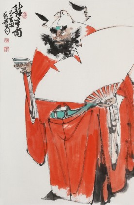 【已售】連紅武 四尺三開《鎮(zhèn)宅圖》 徐悲鴻畫院華北分院副院長(zhǎng)