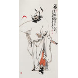 【已售】連紅武 三尺《鎮(zhèn)宅圖》 徐悲鴻畫院華北分院副院長