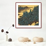 原中文聯(lián)編輯部主任 閻世宏 四尺斗方《黃山》（詢價(jià)）