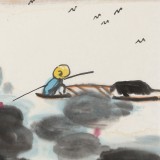 王永剛 三尺斗方《荷風(fēng)悠遠(yuǎn)》 78歲國家一級(jí)美術(shù)師