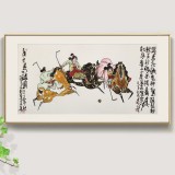 王永剛 四尺《唐女馬球圖》 78歲國家一級美術(shù)