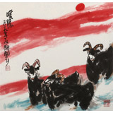 王永剛 三尺斗方《暖陽(yáng)》 78歲國(guó)家一級(jí)美術(shù)師