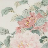 【已售】覃得住 工筆畫《花開富貴》 千竹書院成員 師從方嚴(yán)