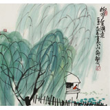 王永剛 三尺斗方《湖上春意》 國(guó)家一級(jí)美術(shù)師（詢價(jià)）