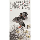王永剛 三尺《蘆花深處聽(tīng)江流》 國(guó)家一級(jí)美術(shù)師（詢價(jià)）