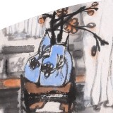 【已售】于明  扇面《清幽圖》 中美協(xié)會員 潛力收藏