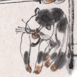 【已售】于明  扇面《清幽圖》 中美協(xié)會員 潛力收藏