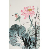 陳薪名《荷香》中美協(xié)會員 第六屆全國花鳥畫展金獎獲得者