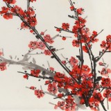 鄒友蒸 《無(wú)限春暉》1993年作 已故山野派繪畫(huà)大家