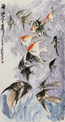 王永剛 六尺《神仙世界》 國家一級美術師（詢價）