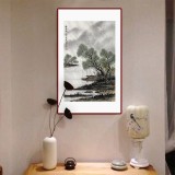 【已售】劉金河 四尺三開《春雨瀟瀟》 中美協(xié)會員 （詢價）