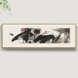 王永剛 四尺對(duì)開《荷香悠遠(yuǎn)》 國(guó)家一級(jí)美術(shù)師（詢價(jià)）（詢價(jià)）